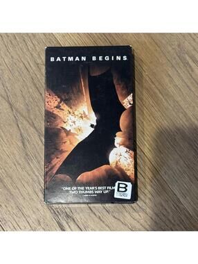 Rare Batman Begins VHS Tape Movie